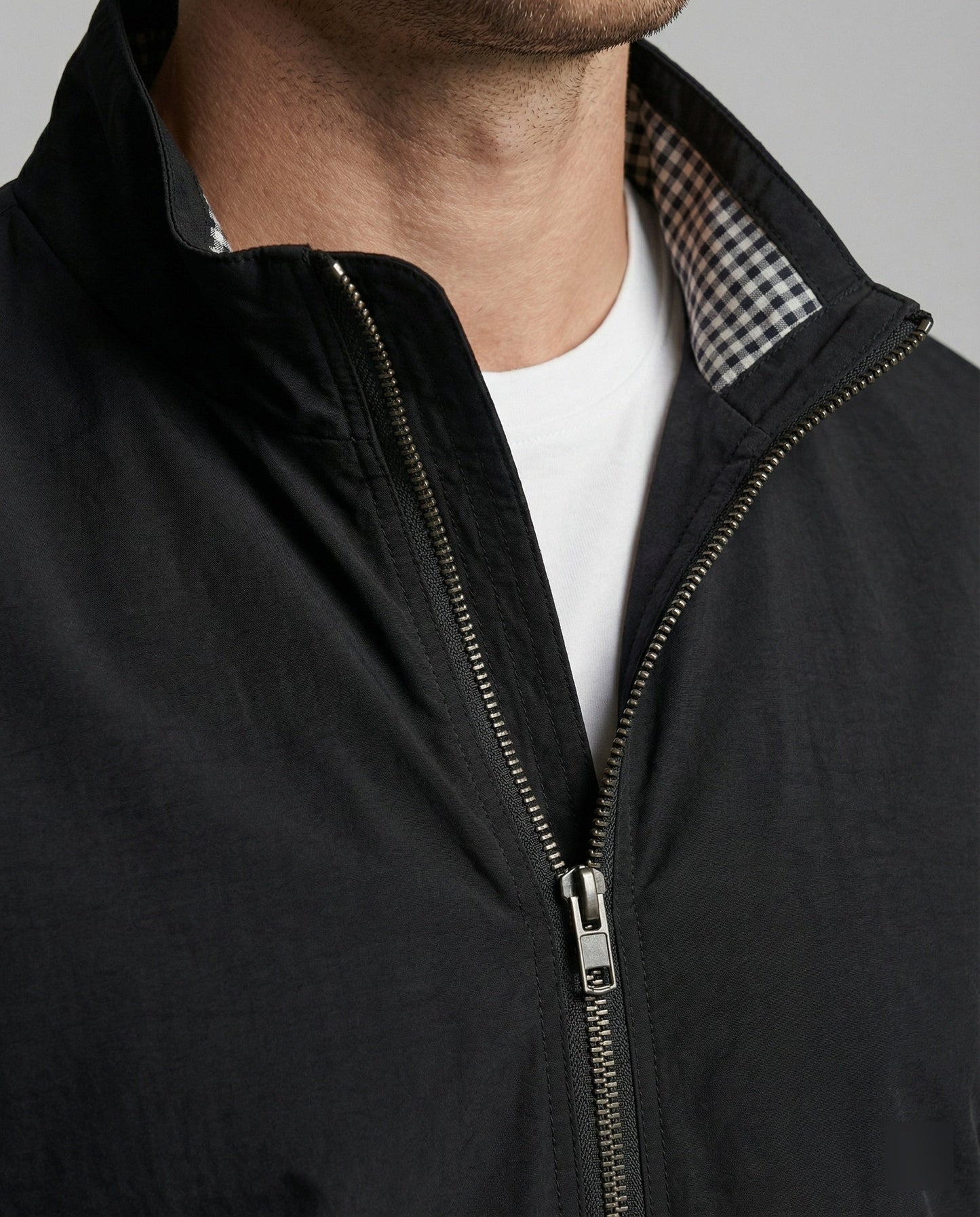 Alaric | Luxuriöse Herrenjacke | Summer Jacket – Elegant Men’s Premium Outerwear in Lightweight Smooth Fabric