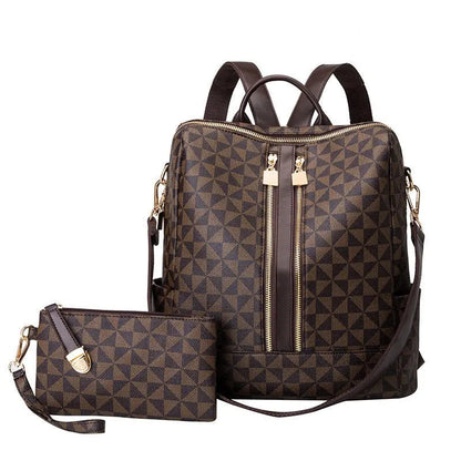 Stylish Convertible Backpack with Clutch - TARHUS