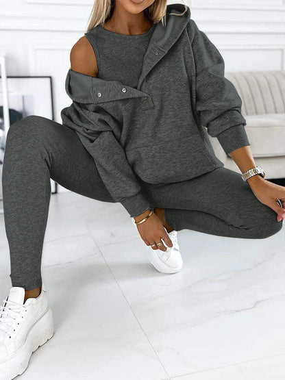 Comfortable Women's Set - Elodie-Light Grey-S-State of Style