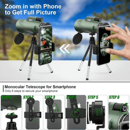 Compact 600x Ultra-Zoom Monoculair