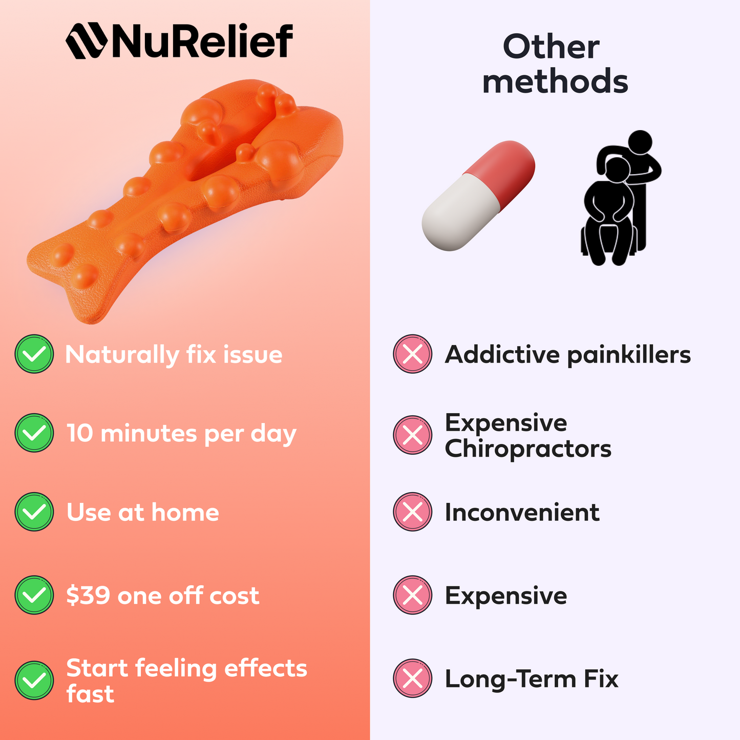 NuRelief Vera Pro - Neck & Back Trigger Point Relief