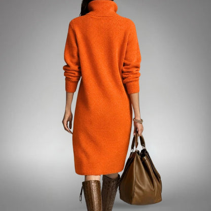 Valeca | Weiches Strickkleid mit Knopfleiste