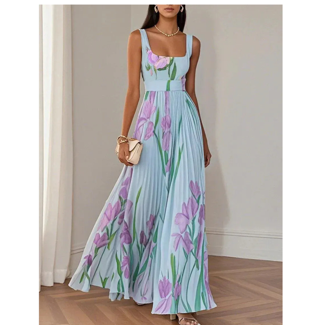 Corinna | Damen Fließendes Maxikleid Boho