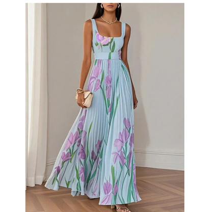 Corinna | Damen Fließendes Maxikleid Boho