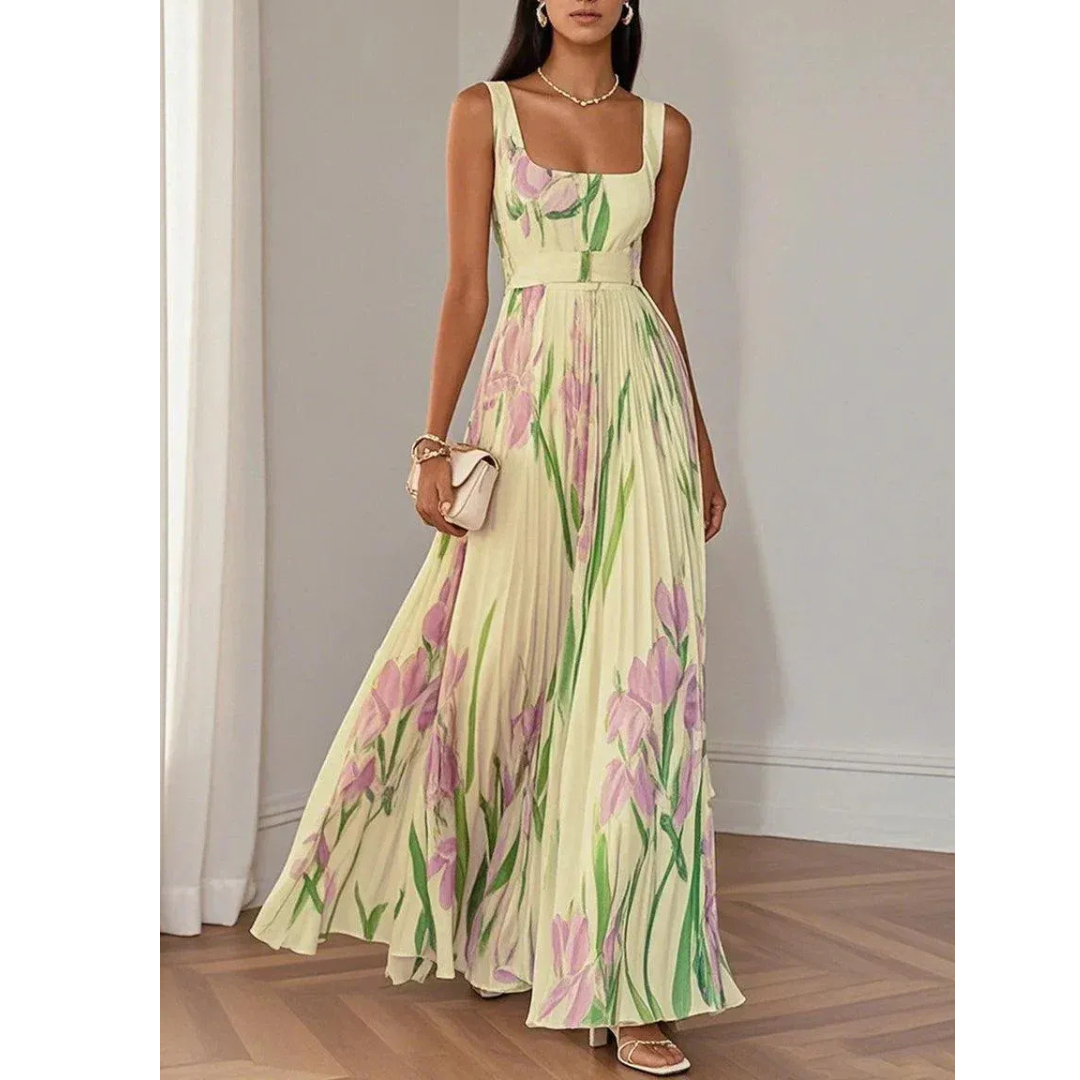 Corinna | Damen Fließendes Maxikleid Boho