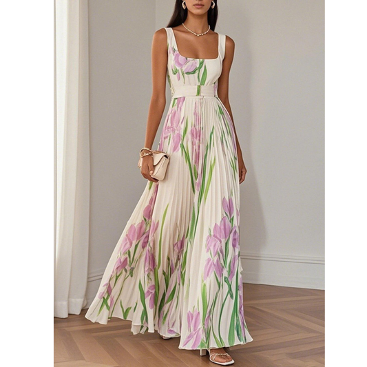 Corinna | Damen Fließendes Maxikleid Boho