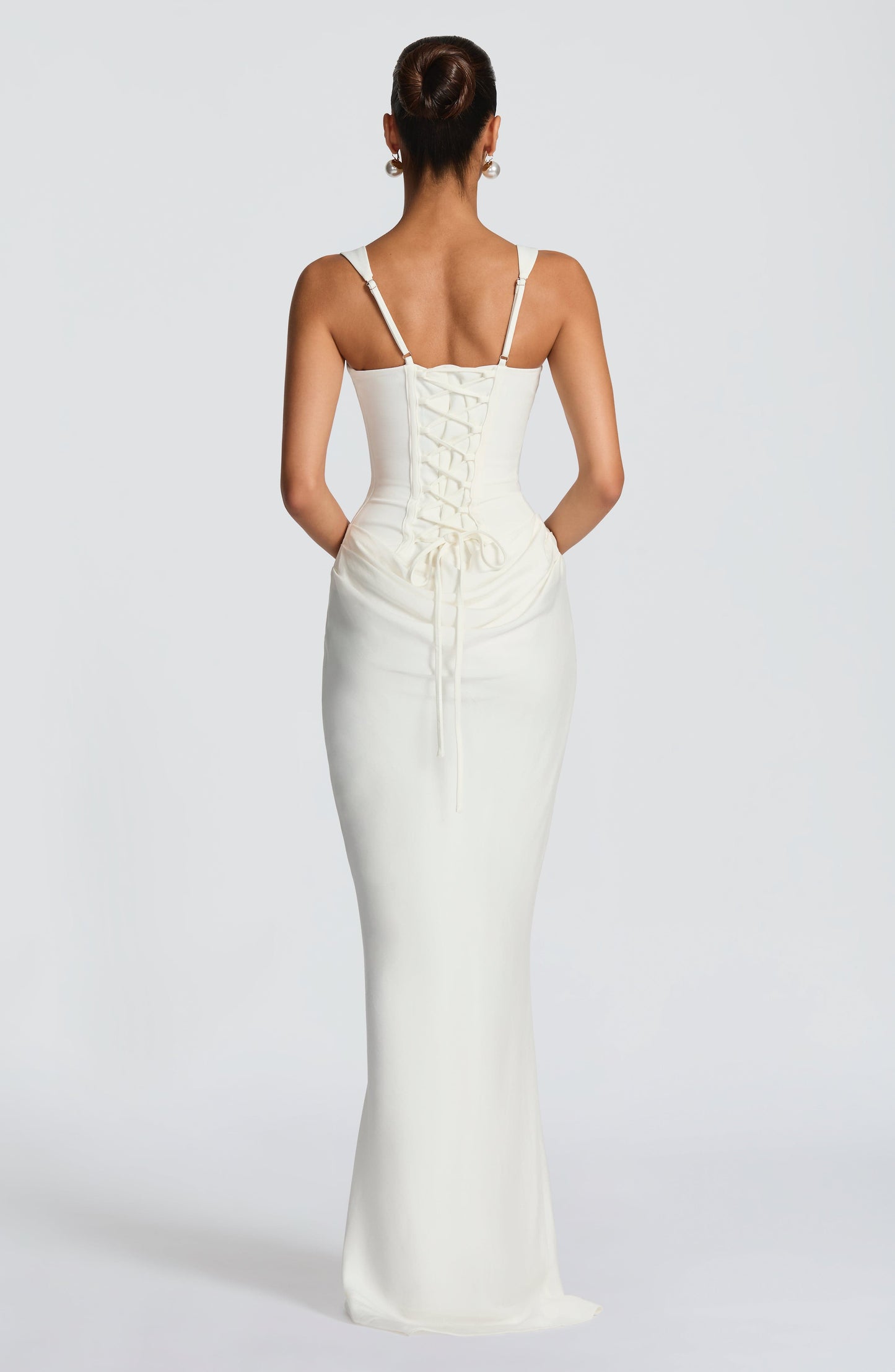 Lucia | Abito maxi con scollo quadrato