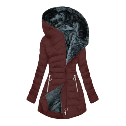 Giulia – Veste en Duvet d'Hiver avec Capuche