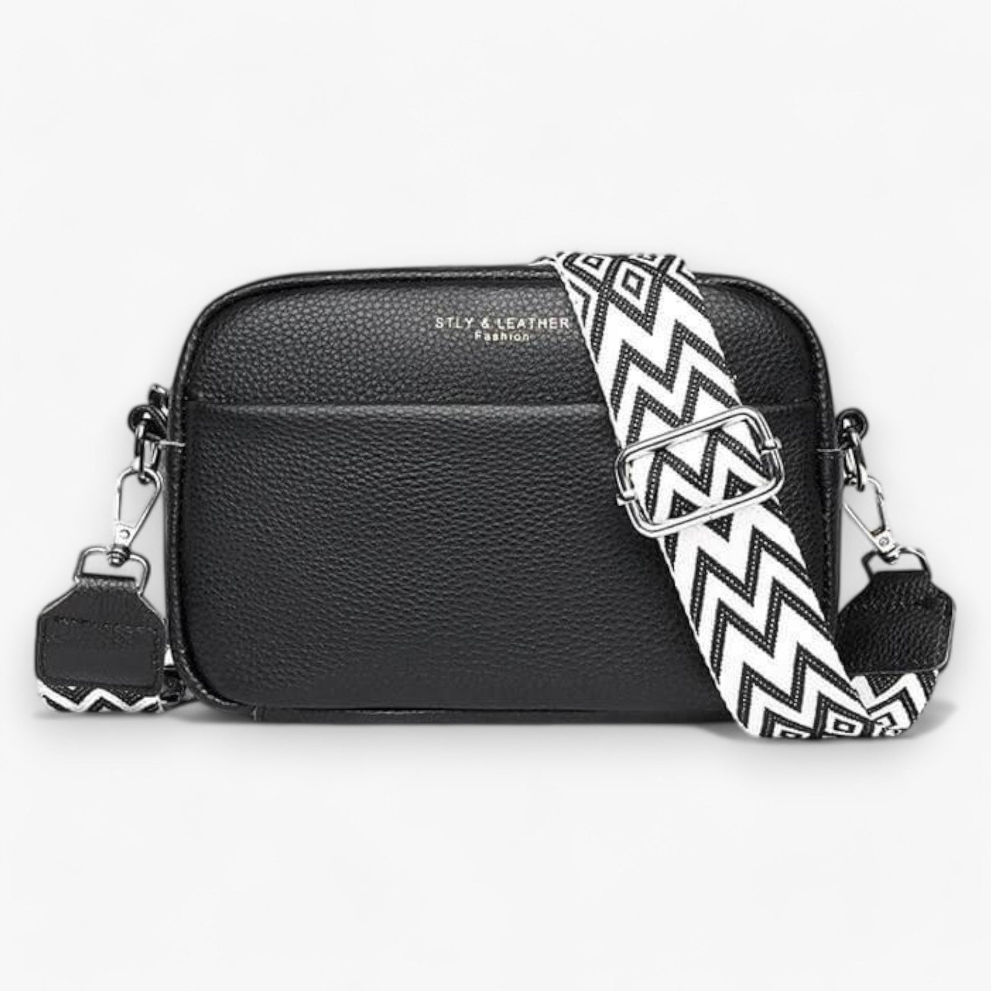 Crossbody Bag™ - Borsa da donna in pelle - Nero (2 in magazzino) - ac bags borsa crossbody donna Old (Google) old_google pelle - Concept Palermo
