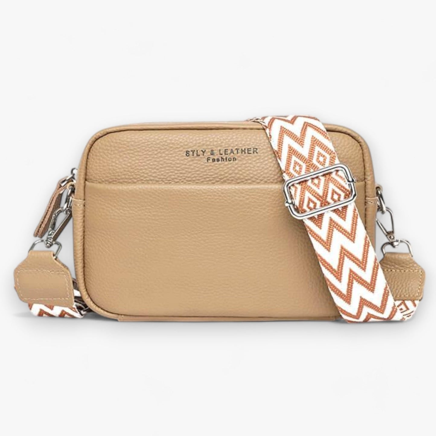 Crossbody Bag™ - Borsa da donna in pelle - Cachi - ac bags borsa crossbody donna Old (Google) old_google pelle - Concept Palermo