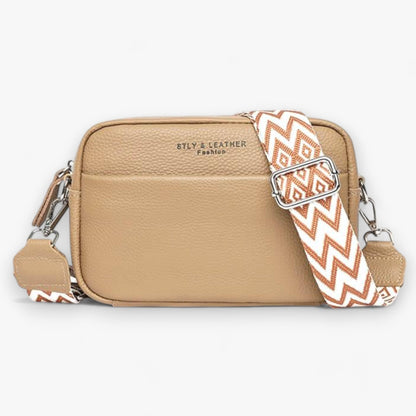 Crossbody Bag™ - Borsa da donna in pelle - Cachi - ac bags borsa crossbody donna Old (Google) old_google pelle - Concept Palermo