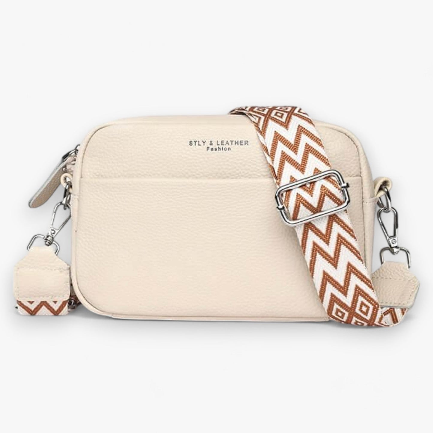 Crossbody Bag™ - Borsa da donna in pelle - Beige (3 a sinistra) - ac bags borsa crossbody donna Old (Google) old_google pelle - Concept Palermo