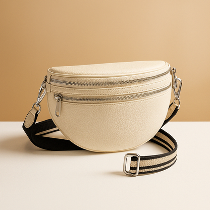 Mia | Sac Bandoulière Femme Élégant avec Double Fermeture Éclair | Compact et Pratique pour un Usage Quotidien 6