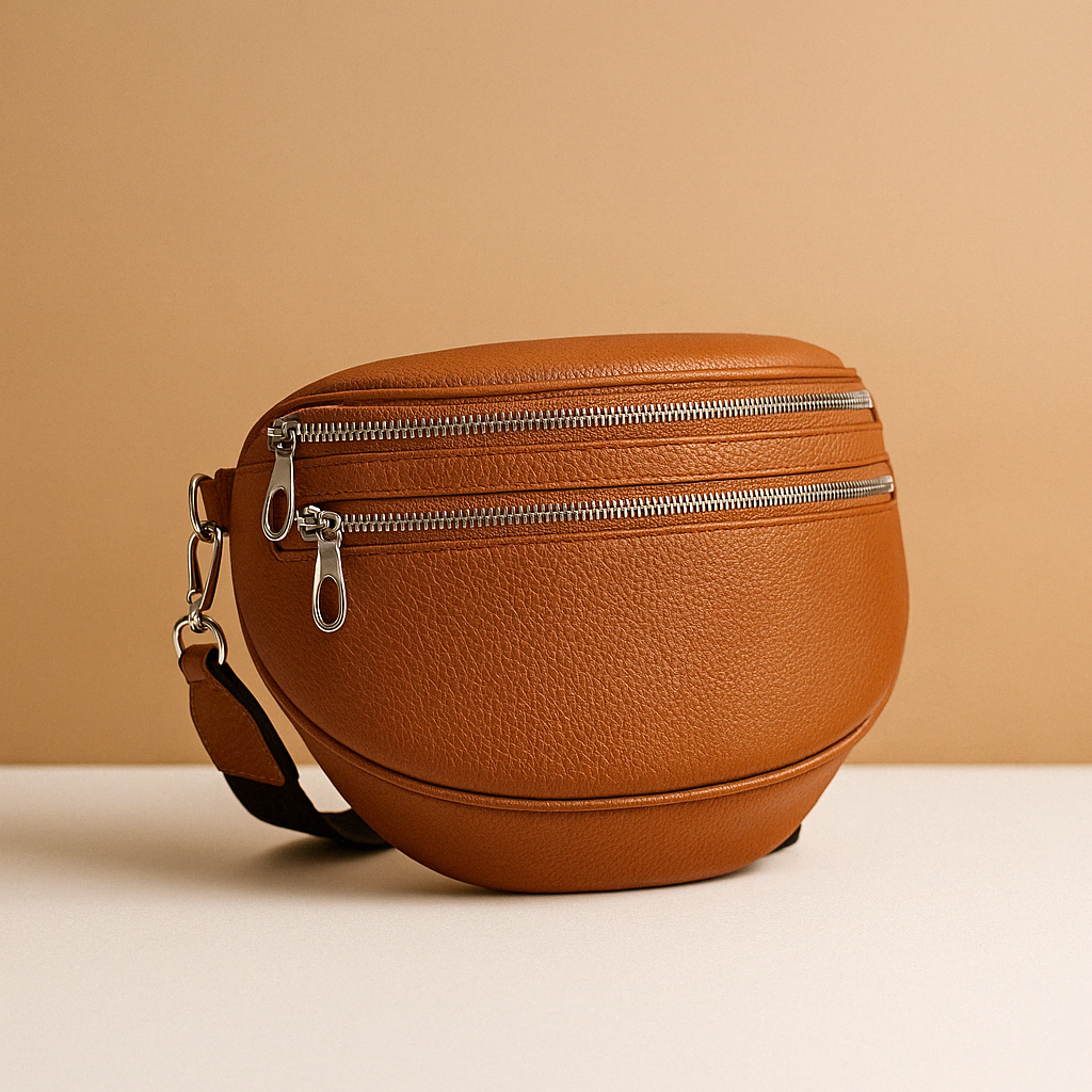Mia | Sac Bandoulière Femme Élégant avec Double Fermeture Éclair | Compact et Pratique pour un Usage Quotidien 5