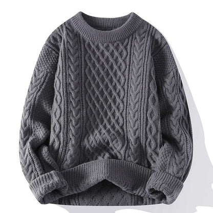 Textured Crewneck Sweater for Men - Image 12
