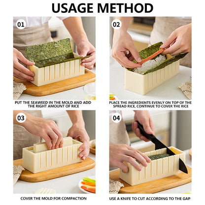 Cuisine Delux+™ Sushi Maker Set | Having fun making sushi together!