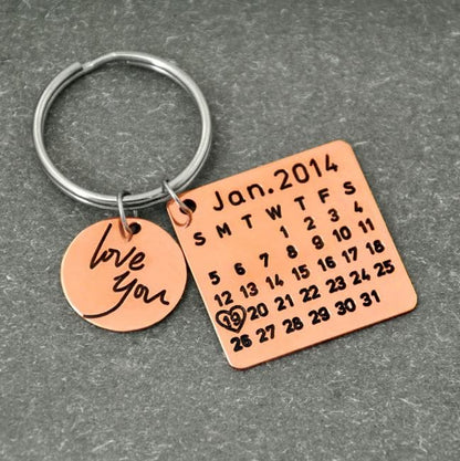 Nightly Wish Custom Special Date Keychain