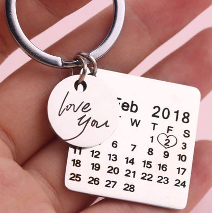 Nightly Wish Custom Special Date Keychain