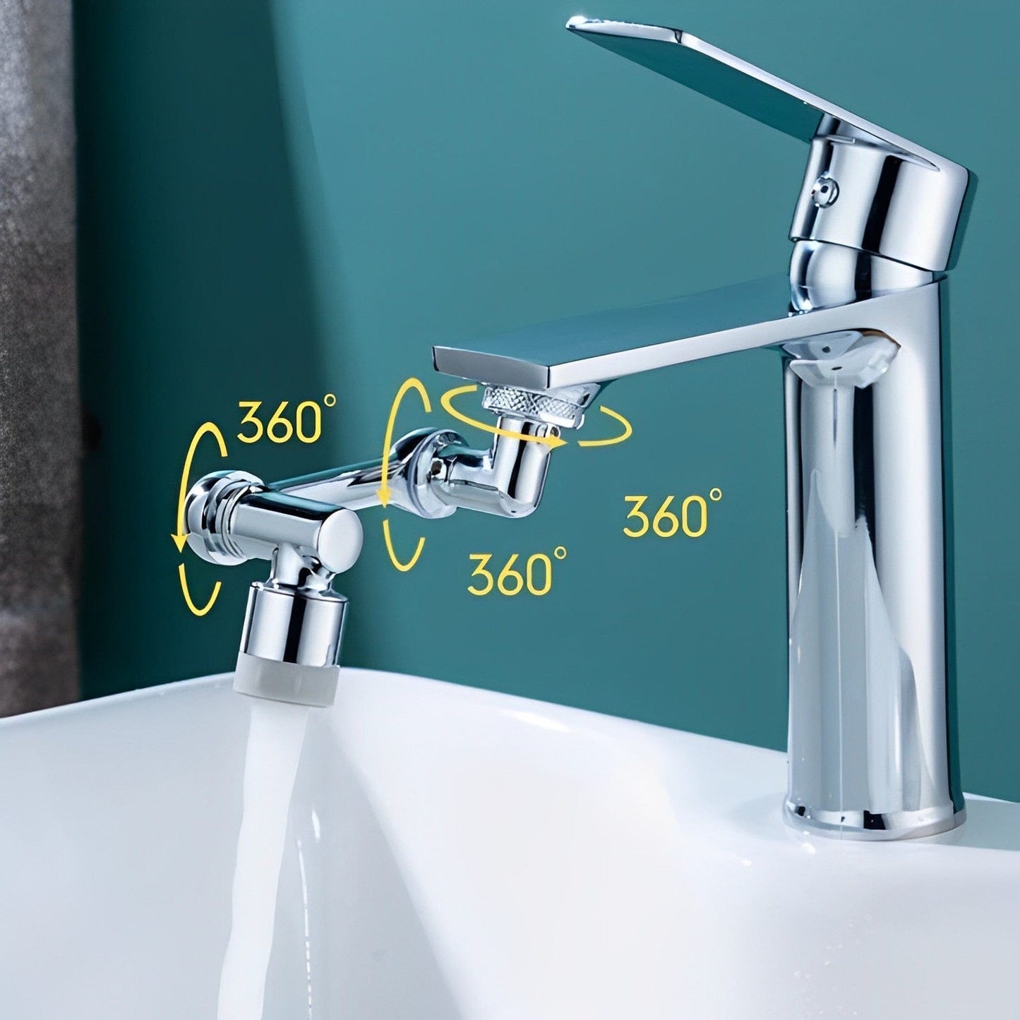 WirbelWasser™ / Drehbarer Wasserhahnverlängerung