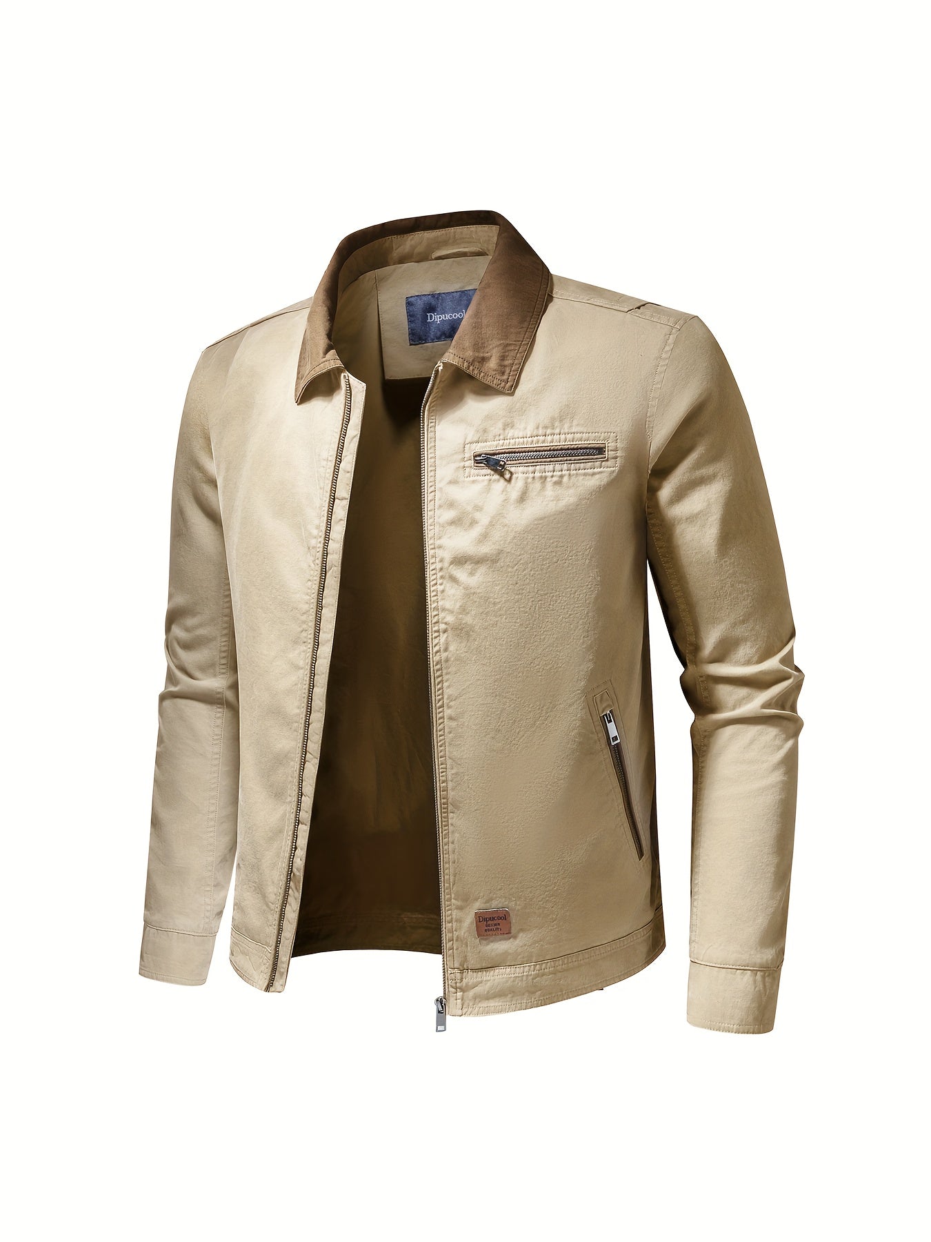 Lucan – Men’s Long Sleeve Spring Jacket with Collar and Pockets