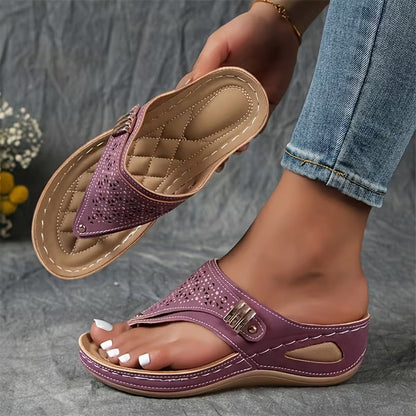 Lina — Sandalia cómoda con cuña