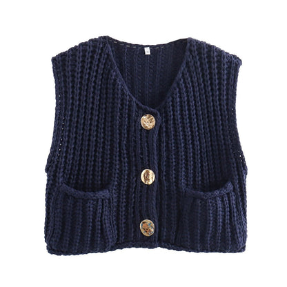 Madelin - Gilet en grosse maille texturée