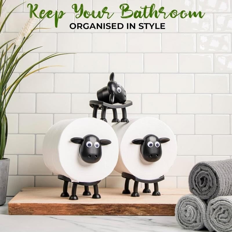 Rustik Fåre Toiletpapirholder Stativ