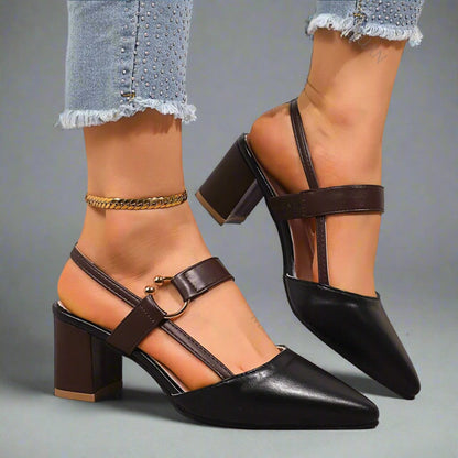 Zapatos de tacón de cuero Henley