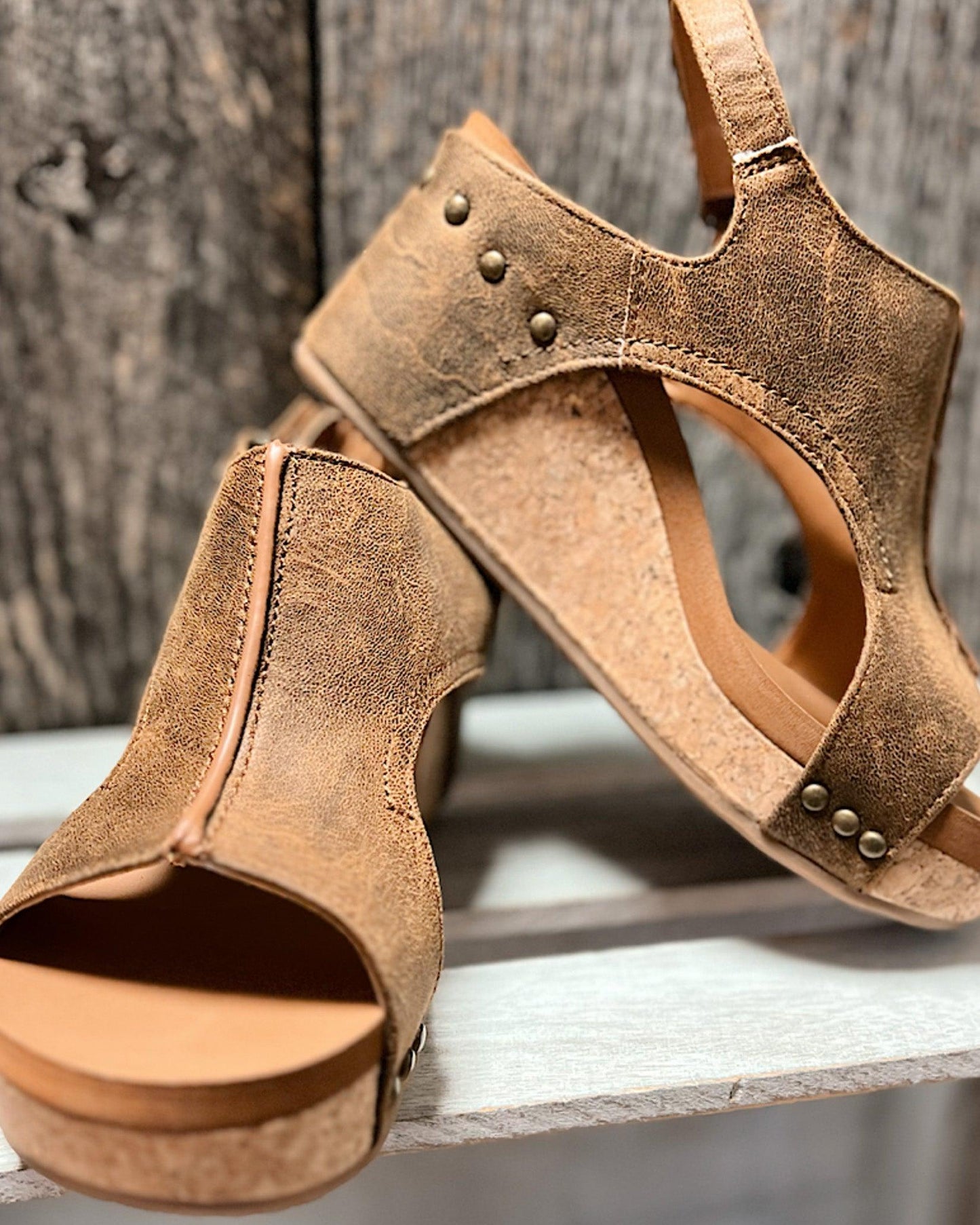 Madeline Vegan Wedge Sandals - Chic, Comfortable Cruelty-Free Footwear