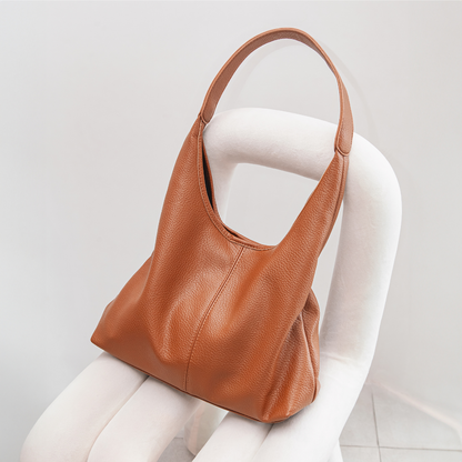 Vegane Leder-Hobo-Tasche mit Schulterriemen