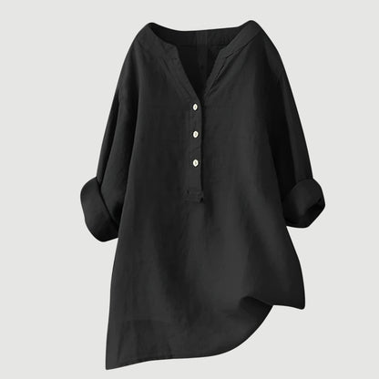 Freja™ | Lätt och bekväm linneblus för kvinnor