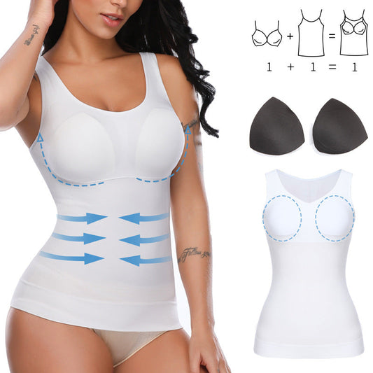 Figurformendes Shapewear Top mit integriertem BH und Bauchkontrolle für Damen