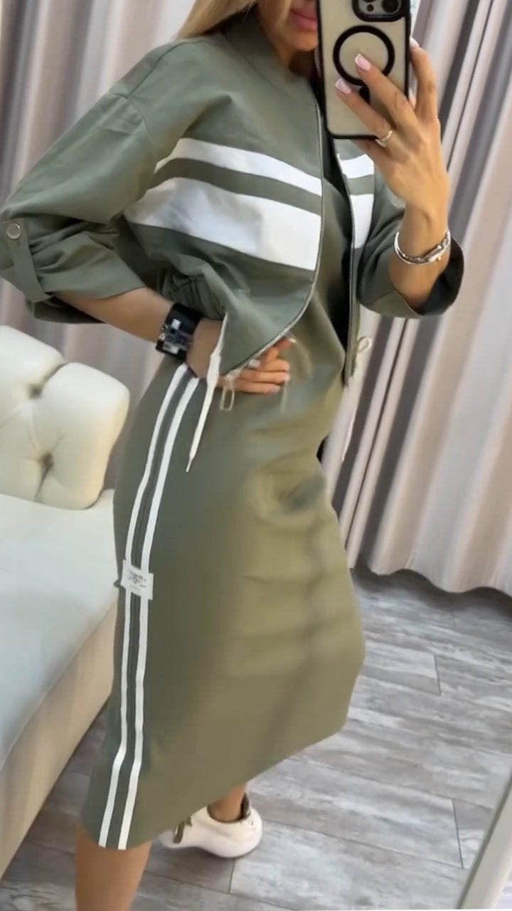 Dagmar | Kleid mit Rundhalsausschnitt und Damenblazer, Freizeitanzug