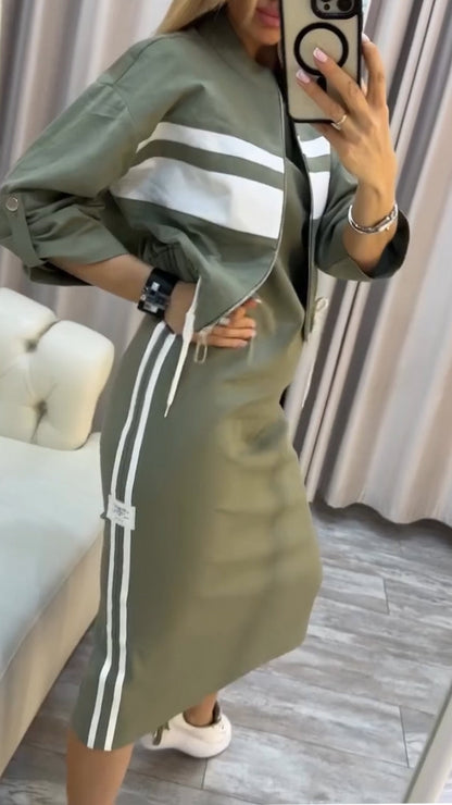 Dagmar | Kleid mit Rundhalsausschnitt und Damenblazer, Freizeitanzug