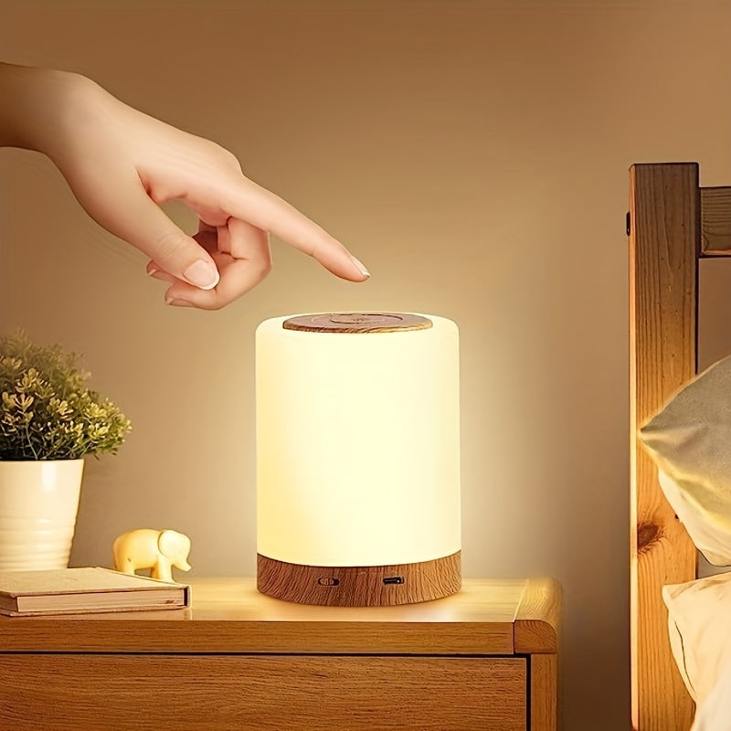 Lámpara de noche LED regulable con carga USB