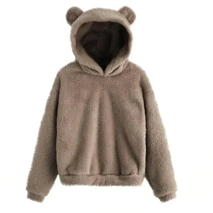 Elourie – Women’s Fleece Sweater with Bear Ears Hood