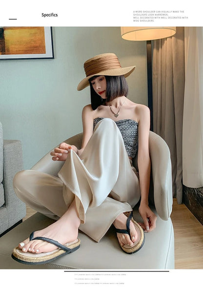 Silksommar® Collection - High-Waist & Loose-Fit Ultra Comfy Ice Silk Satin Trousers