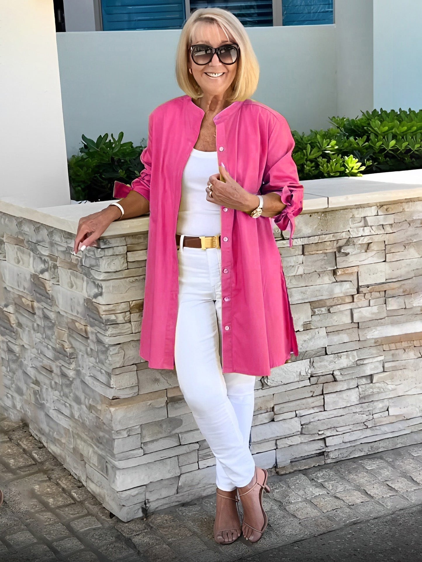 Liora™  |  Long Button-Up Shirt Jacket (Today only: Buy 1, Get 1 Free!)