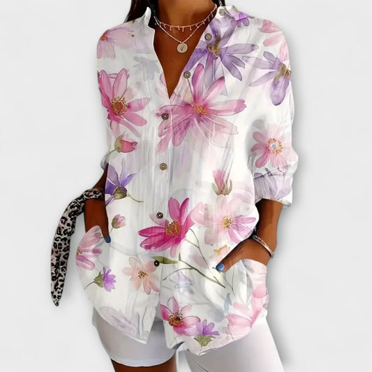 Gaida - Luftige Blumenbluse für den Sommer