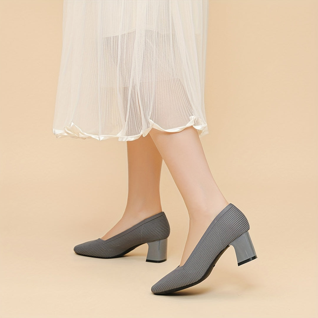 Joleen - Eleganti Décolleté Con Tacco Grosso