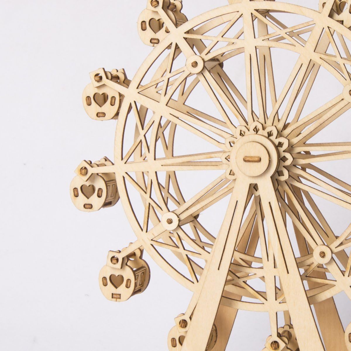 Rolife Ferris Wheel Woodcraft Construction Kit Modular Mechanical Model 3D Puzzle For Self Assembly Toy Gift Kids Teens