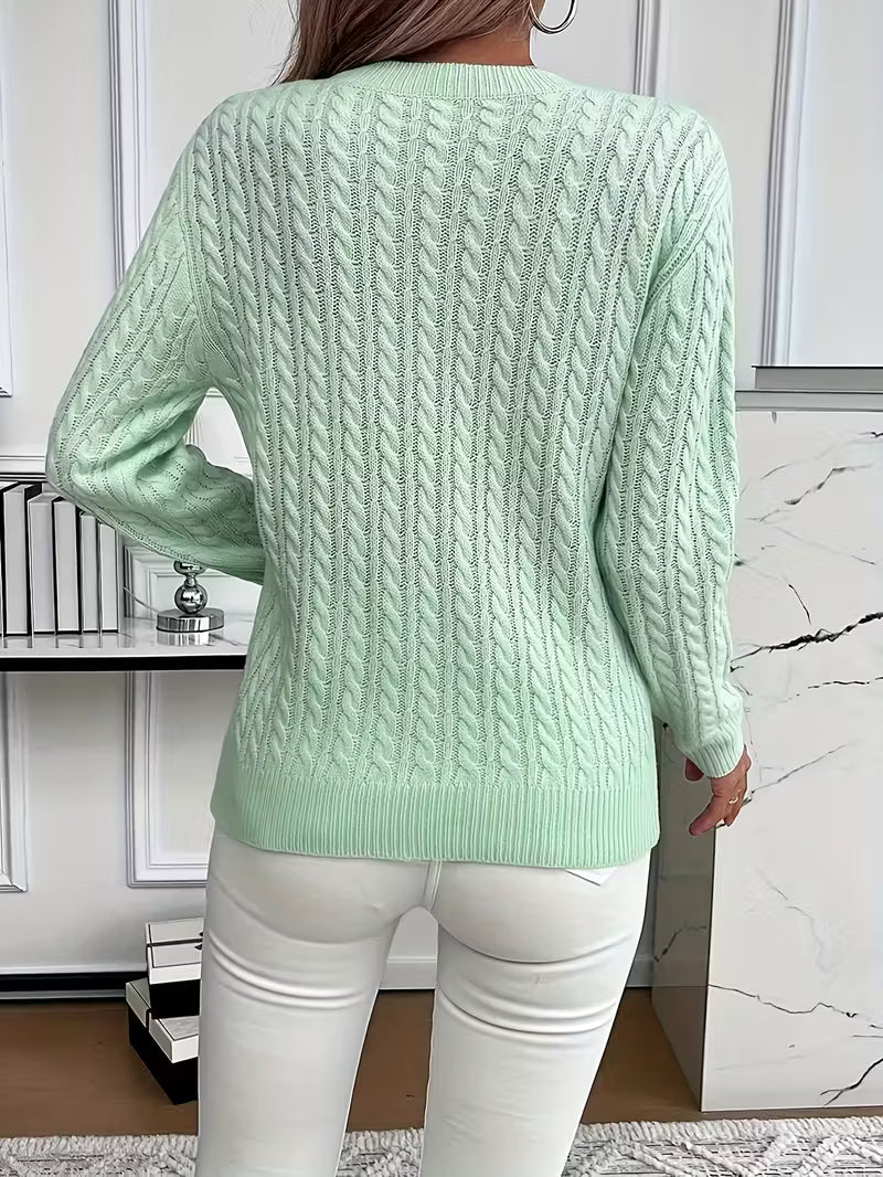Soft Knit Minimal Sweater — Clean Look