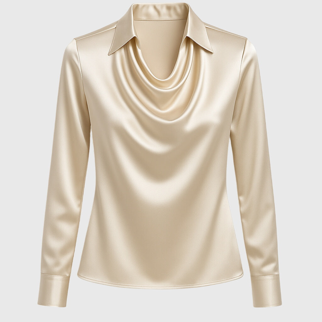 Brooklyn – Elegantna Bluza od Sjajnog Satena