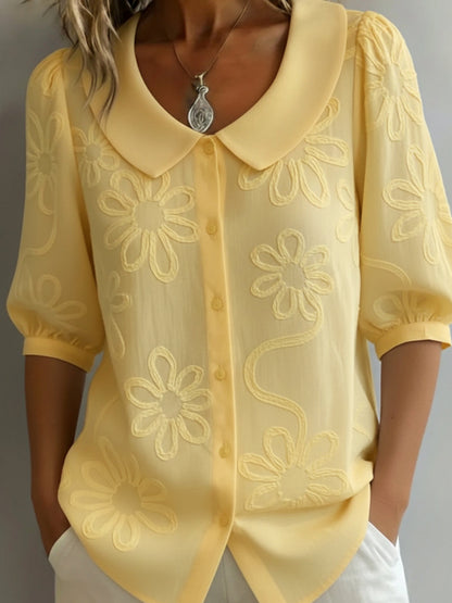 Perina - Blusa floral de tacto suave