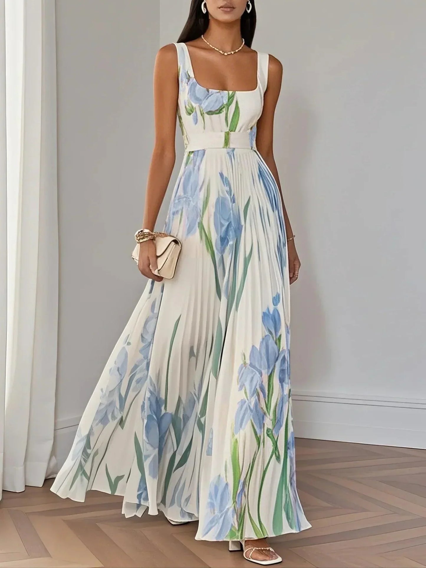 Raelynn™ | Elegant Pleated Maxi Dress