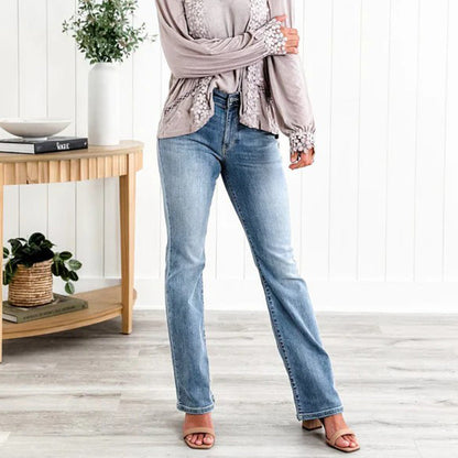 Isella | Formender Denim mit hohem Bund und flexiblem Sitz