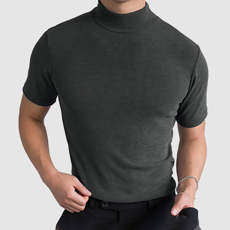 Men’s Luxurious Stretch Cotton T-Shirt Comfortable Everyday Casual Tee for All Seasons in Black, White and Grey
