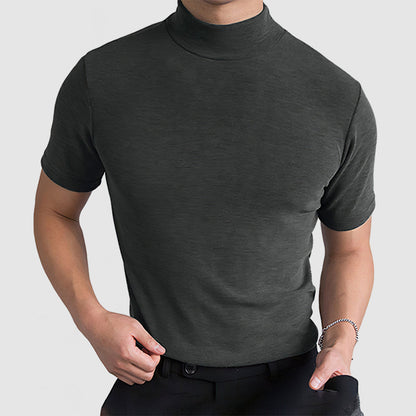 Men’s Luxurious Stretch Cotton T-Shirt Comfortable Everyday Casual Tee for All Seasons in Black, White and Grey