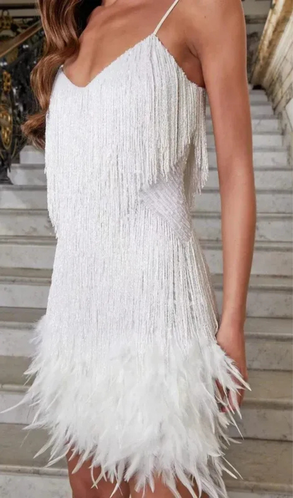 Damen Mini Cocktailkleid mit Spaghettiträgern | Festliches Abendkleid