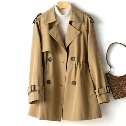 Chloe | Women Fashionable belted Double-Breasted coat